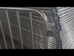 1x2M Barreiras de controlo de multidão de aço galvanizado Norma europeia