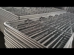 Segurança rodoviária galvanizada Barreira de controle de multidão de pedestres de metal Cercas temporárias 1.1M