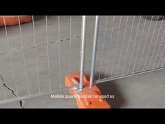 Cadeia temporária de malha branca prateada