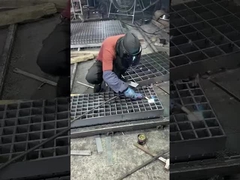 5 mm Grelha de aço galvanizado mergulhada a quente Grelha de aço de drenagem soldada