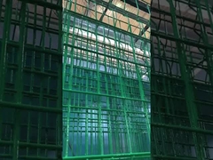 Cercas de jardim triangulares curvas 3D Soldado de fio de PVC revestido Cercas de jardim