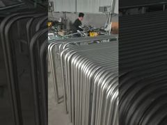 Barreira de controle de multidão de aço inoxidável