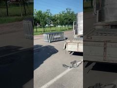 Barreira temporária de controle de multidão em aço inoxidável 304 de 1,2*2M