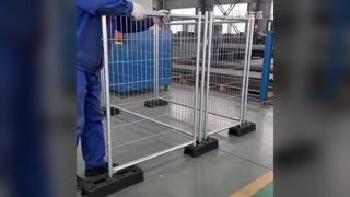 Instalação rápida da cerca de segurança do local