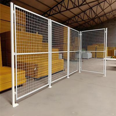 PVC Coated Welded Perimeter Metal Steel Fence For Workshop Isolation