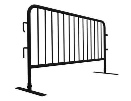 Heavy Duty 4FT Portable Steel Crowd Control Barrier with 5000N Vertical Load and 1.5mm Pipe Thickness