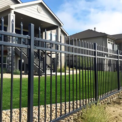 High Strength Galvanized Tubular Steel Fence Anti-Rust Security Fencing