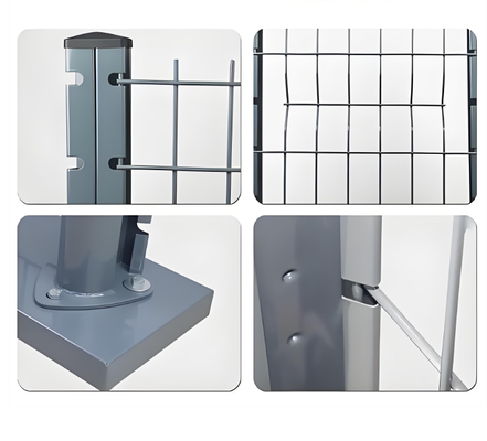PVC Coated 3D Curved Welded Wire Mesh Fence with 50x50mm Mesh Size and 1.8m Height for Garden Security