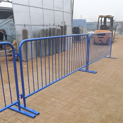 Hot Dip Galvanized Crowd Control Barrier Anti Rust Steel Safety Fence 1.1m Height 2m Length