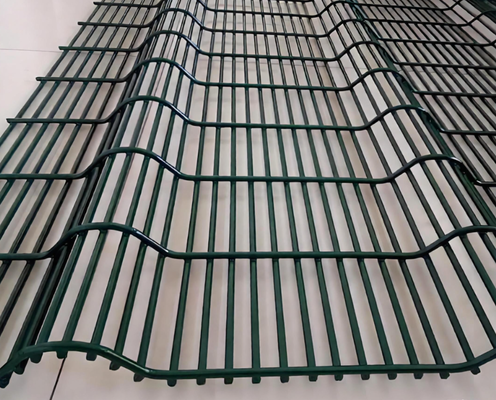 Clearvu 358 Anti-Climb Security Fence Panel with 1.8m Height and 4mm Galvanized Wire Mesh for Clear View