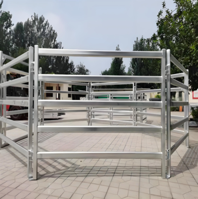 5 Painéis de Cerca de Gado e Ovelha em Tubo Oval Galvanizado