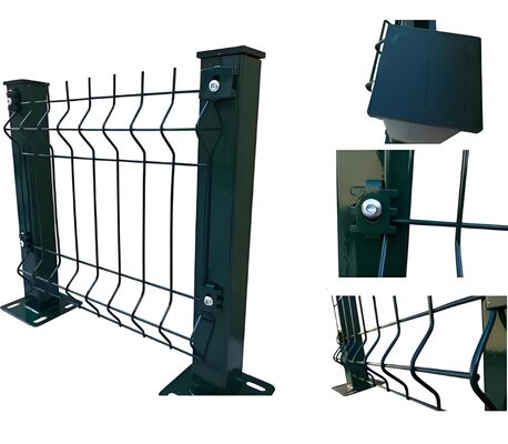 PVC que reveste 3D que dobra V Mesh Security Fencing For Outdoor Area
