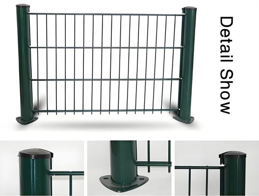 6ft de altura facilmente montado PVC revestido 3D V malha de segurança cerca de jardim