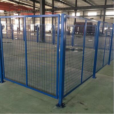 Powder Coated Low Carbon Steel Metal Wire Mesh Fencing with 50x50mm Mesh Opening for Workshop Isolation