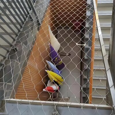 Malha de aço inoxidável da corda de fio SS316 da alta segurança com furo da malha 7x19 para a proteção da segurança do jardim zoológico