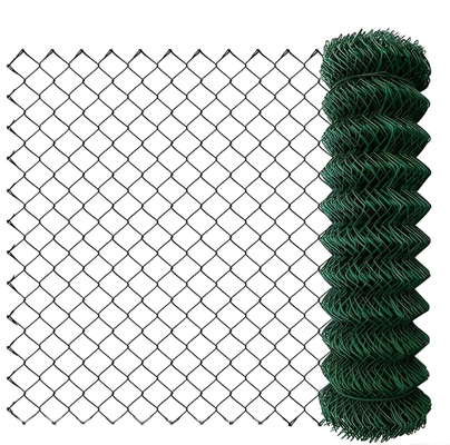 2.0mm fio de alta resistência PVC revestido Chain Link vedação com buraco de diamante para uso agrícola e jardim