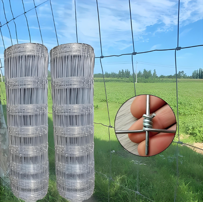 Eletro pastagem galvanizada que cerca o rolo da cerca do pasto do comprimento da altura 100m da junção de dobradiça 1.8m