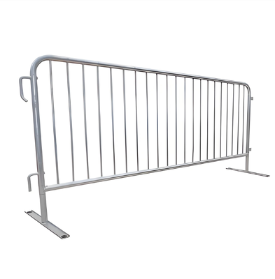 Barreira de controle de multidão galvanizada por imersão a quente, altura 1m, comprimento 2m, cerca temporária resistente para segurança de eventos