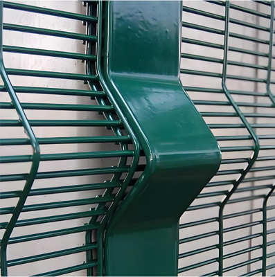 Painel de cerca anti-escalada de alta segurança 358, fio de bitola grossa de 4 mm, galvanizado a quente com poste em Y