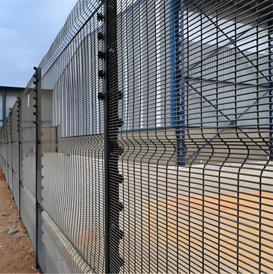 High Security 358 Anti Climb Fence Panel 4mm Heavy Gauge Wire Hot Dip Galvanized With Y Post